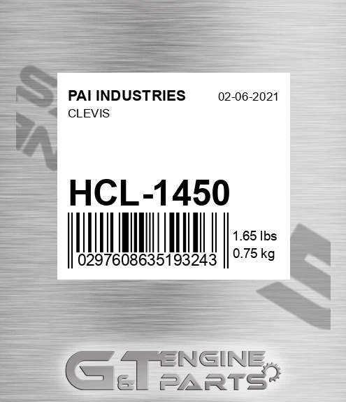 HCL-1450 Clevis