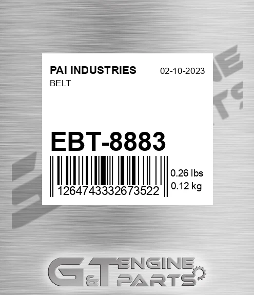 EBT-8883 Belt