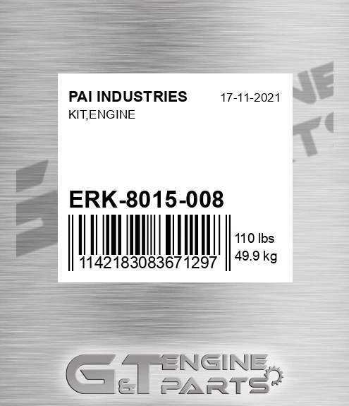 ERK-8015-008 Kit,engine for PAI INDUSTRIES
