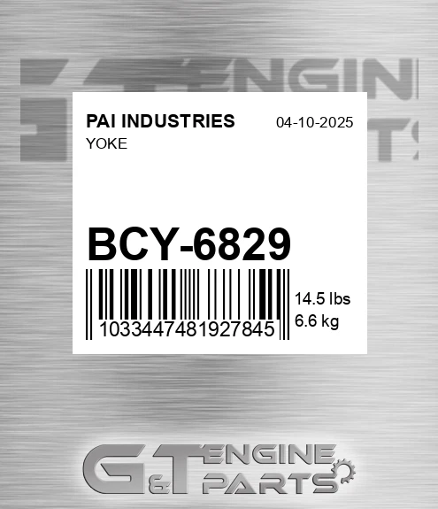 BCY-6829 Yoke