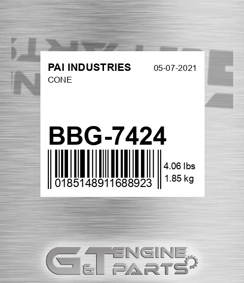 BBG-7424 Cone for PAI INDUSTRIES