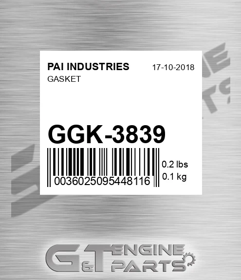 GGK-3839 Gasket