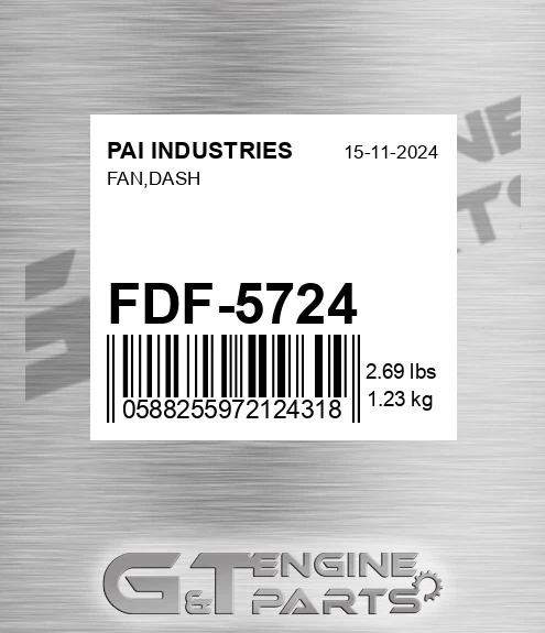 FDF-5724 Fan,dash