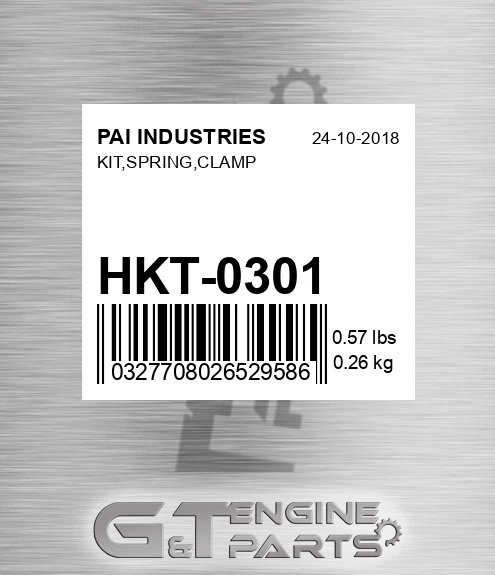 HKT-0301 Kit,spring,clamp
