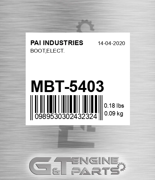MBT-5403 Boot,elect.