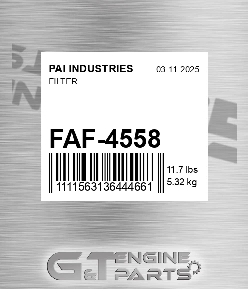 FAF-4558 Filter