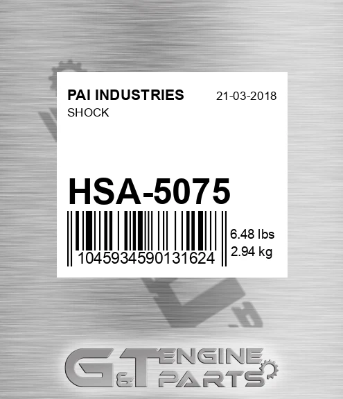 HSA-5075 Shock