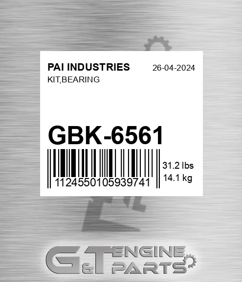 GBK-6561 Kit,bearing