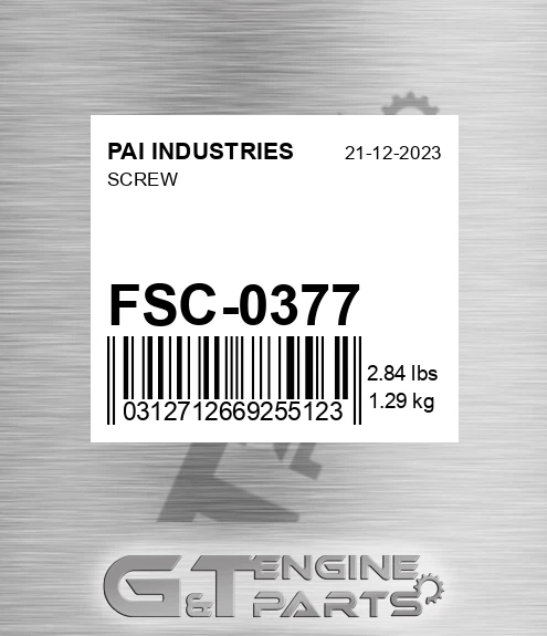 FSC-0377 Screw