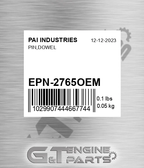 EPN-2765OEM Pin,dowel