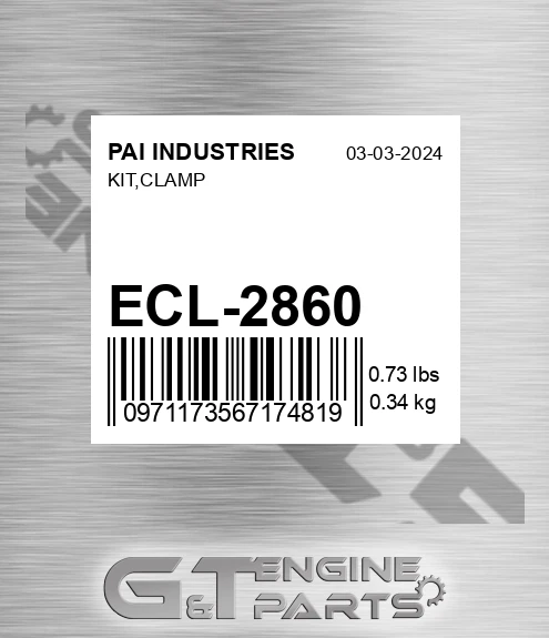 ECL-2860 Kit,clamp