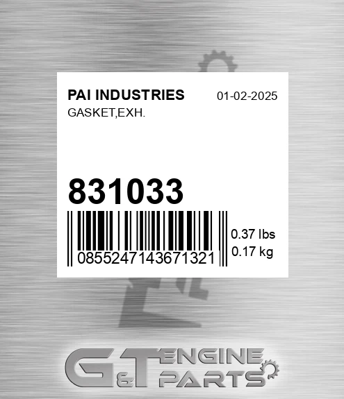 831033 Gasket,exh.