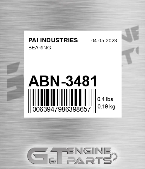 ABN-3481 Bearing