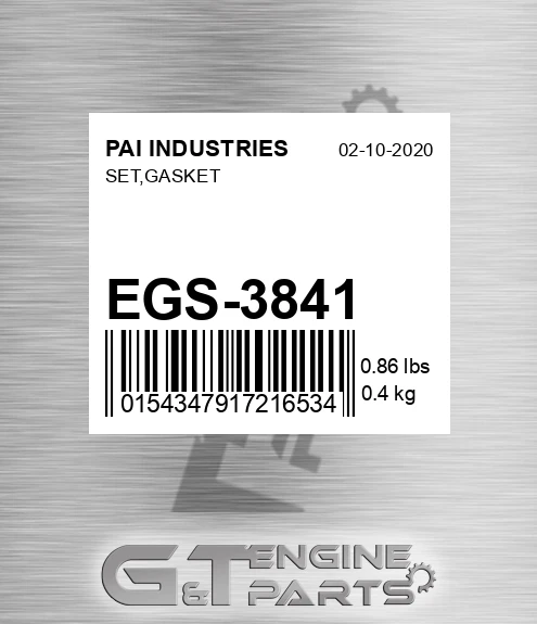 EGS-3841 Set,gasket