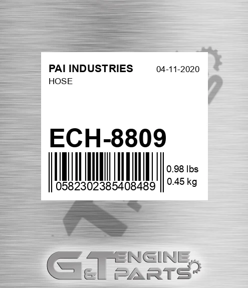 ECH-8809 Hose for PAI INDUSTRIES