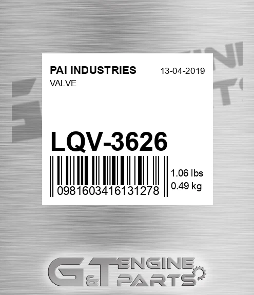 LQV-3626 Valve