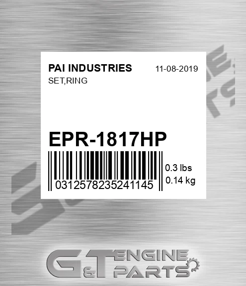 EPR-1817HP Set,ring for PAI INDUSTRIES
