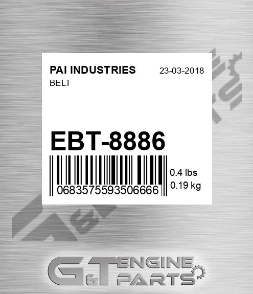 EBT-8886 Belt