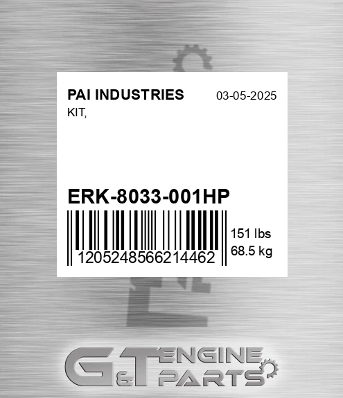 ERK-8033-001HP Kit,