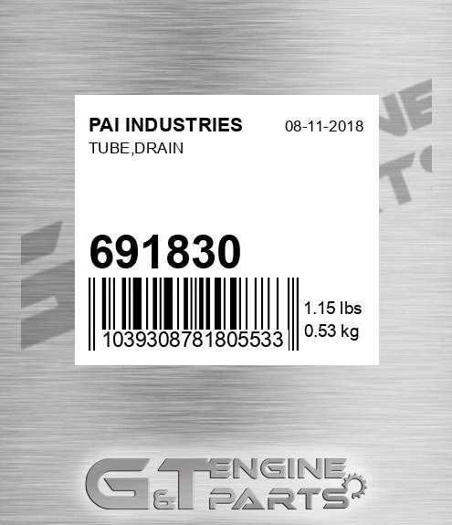 691830 Tube,drain