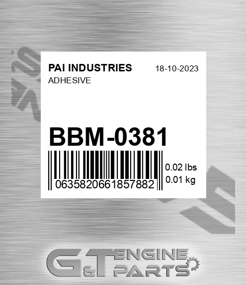 BBM-0381 Adhesive