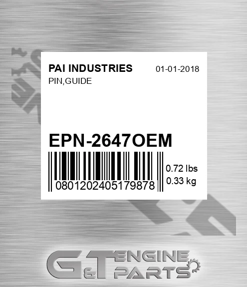 EPN-2647OEM Pin,guide