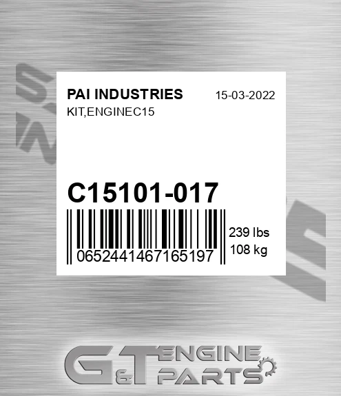 C15101-017 Kit,enginec15 for PAI INDUSTRIES