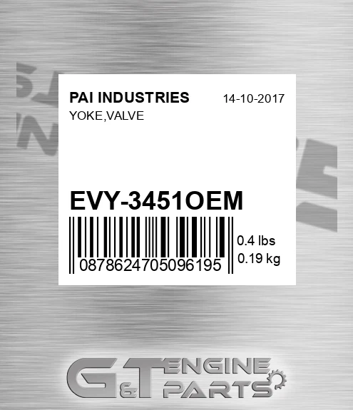 EVY-3451OEM Yoke,valve