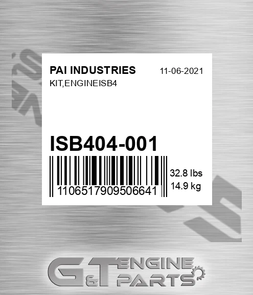 ISB404-001 Kit,engineisb4 for PAI INDUSTRIES