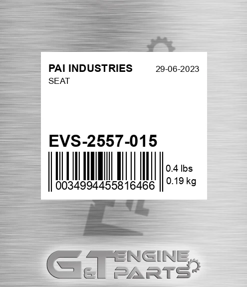 EVS-2557-015 Seat