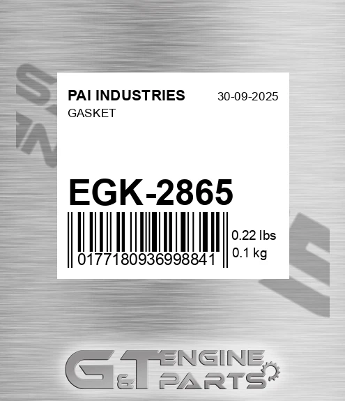 EGK-2865 Gasket