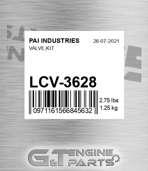 LCV-3628 Valve,kit
