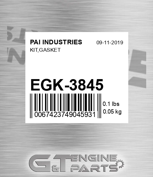 EGK-3845 Kit,gasket