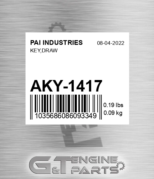 AKY-1417 Key,draw
