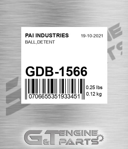 GDB-1566 Ball,detent
