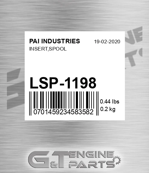 LSP-1198 Insert,spool