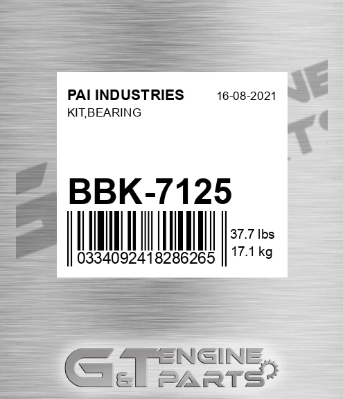 BBK-7125 Kit,bearing