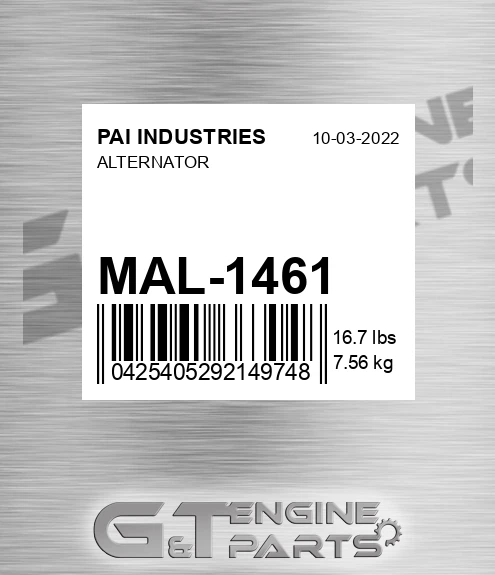 MAL-1461 Alternator