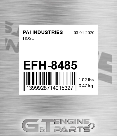 EFH-8485 Hose for PAI INDUSTRIES