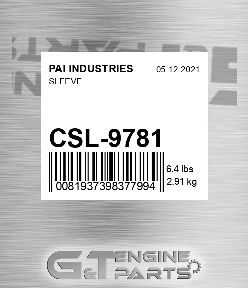 CSL-9781 Sleeve