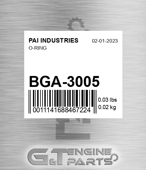 BGA-3005 O-ring