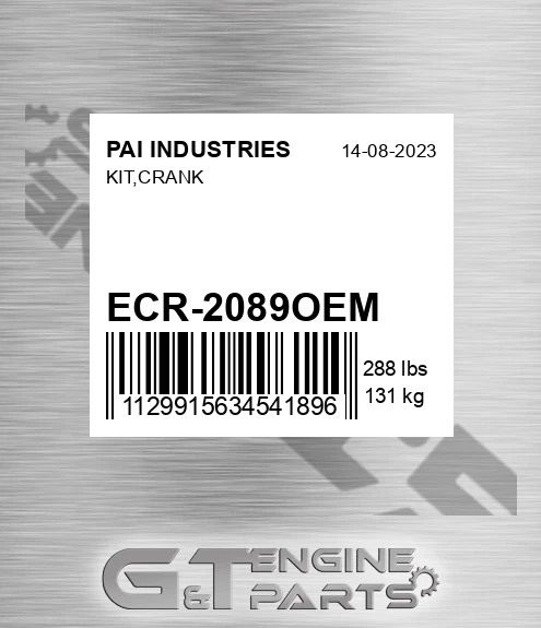 ECR-2089OEM Kit,crank