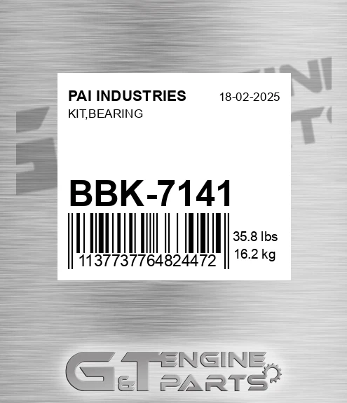 BBK-7141 Kit,bearing