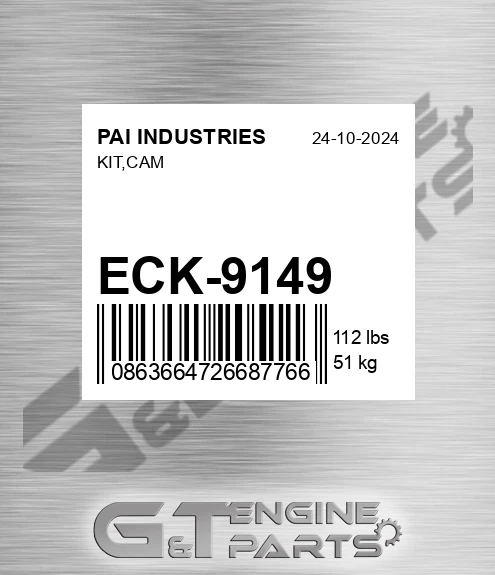 ECK-9149 Kit,cam for PAI INDUSTRIES
