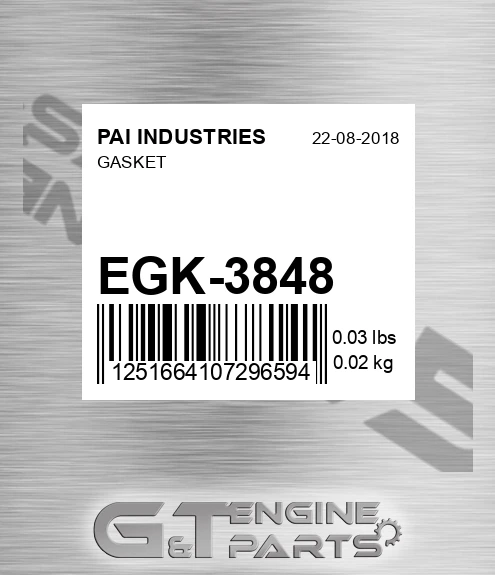 EGK-3848 Gasket