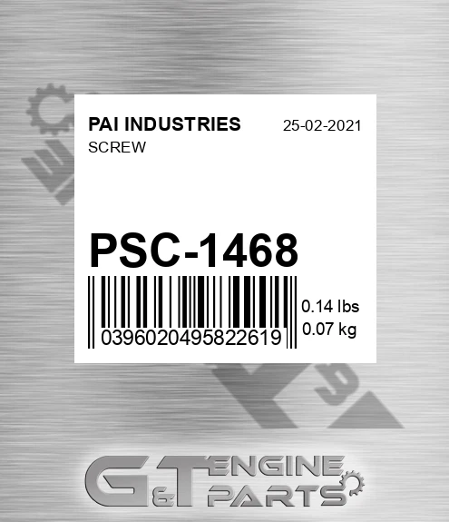 PSC-1468 Screw for PAI INDUSTRIES