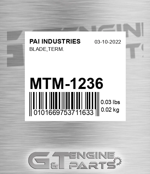 MTM-1236 Blade,term.