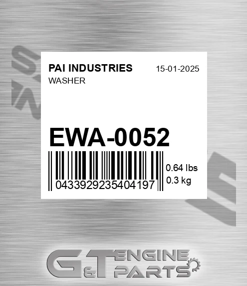 EWA-0052 Washer