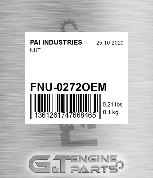 FNU-0272OEM Nut