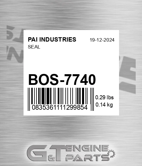 BOS-7740 Seal